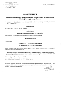 Obwieszczenie INW.6733.5.2016