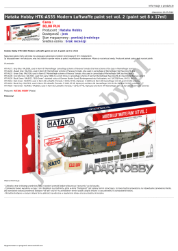 Hataka Hobby HTK-AS55 Modern Luftwaffe paint set vol. 2