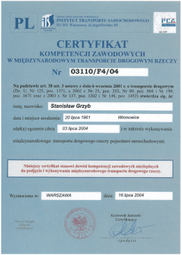 Kompetencje międzynarodowe