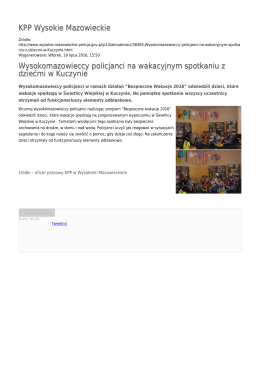 Generuj PDF - KPP Wysokie Mazowieckie