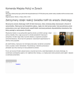 Generuj PDF - Komenda Miejska Policji w Żorach