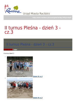 II turnus Pleśna - dzień 3 - cz.3