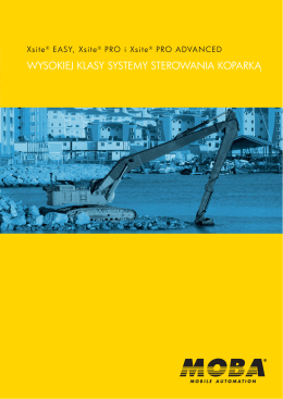 Excavator systems - MOBA Mobile Automation AG