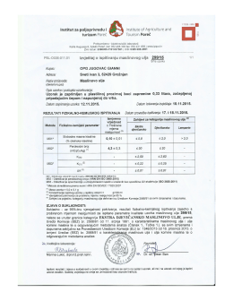 Page 1 17025 HAA Institute of Agriculture and Tourism Poreč Institut