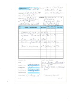 Objedn&aacute;vka vys&aacute;vača , Elsatex