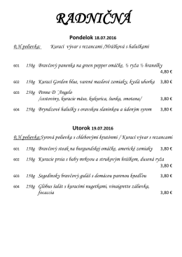 Denné menu 18.07.
