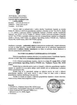 Preuzmite poziv - Varaždinska županija