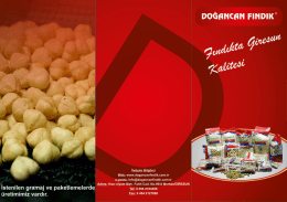 Page 1 DOĞ6NCGN FINDIK - &deg; Web: www.dogancarıfindik.com.tr e