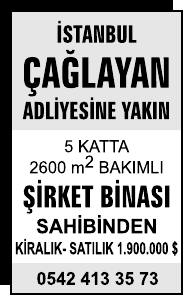 Page 1 İSTANBUL ÇAĞLAYAN ADLİYESİNE YAKIN 5 KATTA 2600