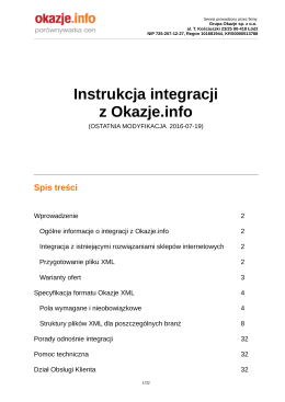 Instrukcja integracji z Okazje.info