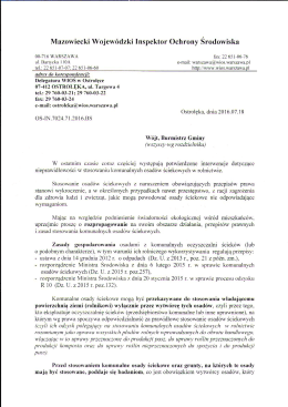 Page 1 Mazowiecki Wojewódzki Inspektor Ochrony Środowiska