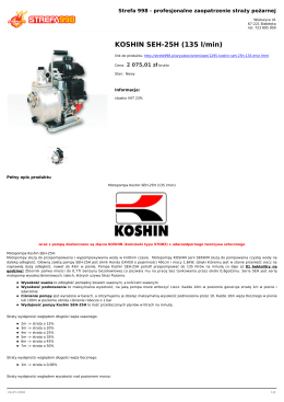 KOSHIN SEH-25H (135 l/min)