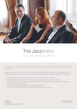Oferta - Trio Jazzaneiro