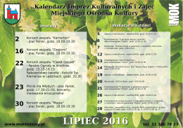 Page 1 Inhprez Kult&uacute;r&agrave;n yC11 1 &bull; I Koncert zespołu "Kamerton