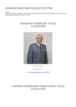 Generuj PDF - Komenda Powiatowa Policji w Szczytnie
