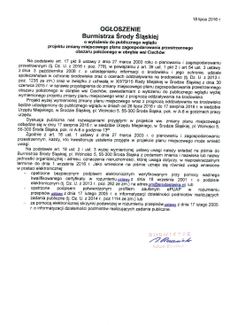 ogłoszenie - Środa Śląska