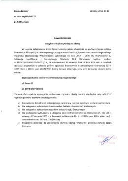 Page 1 Gmina Łomazy Łomazy, 2016-07