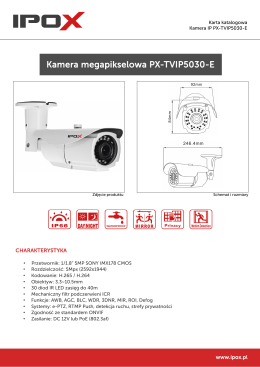 Kamera megapikselowa PX-TVIP5030-E