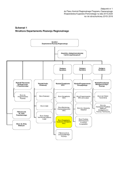 Schemat 1 Struktura Departamentu Rozwoju Regionalnego
