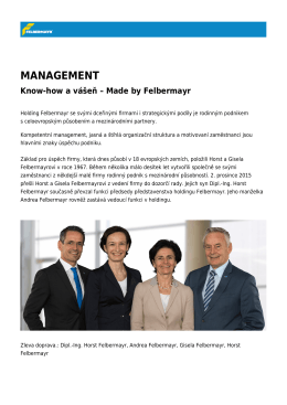 Management a vedení společnosti Felbermayr