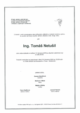 Page 1 Až tady nebudu, zmizí jak sen, co jsem si ponechal pro