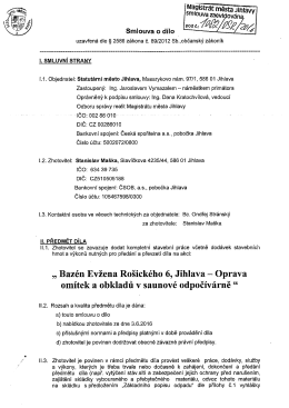 Bazén Evžena Rošického 6, Jihlava – Oprava omítek a obkladů v
