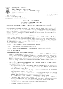 Veřejn&aacute; vyhl&aacute;&scaron;ka