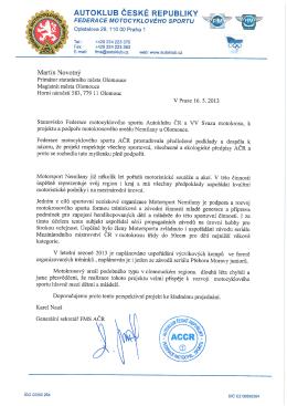 AUTOKLUB ČESK&Eacute; REPUBLIKY ť