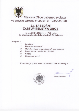 Program ZO 1.8.2016