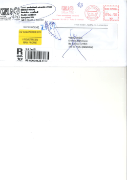 St&aacute;hnout soubor - Česk&aacute; zemědělsk&aacute; univerzita v Praze