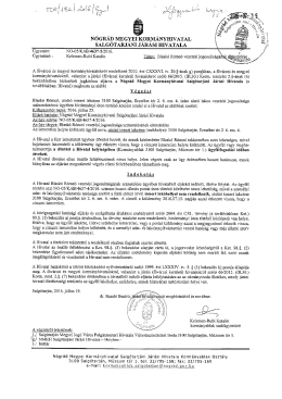 A hirdetmény letölthető itt - Nógrád Megyei Kormányhivatal