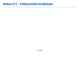 Nokia E72 - Felhasználói kézikönyv