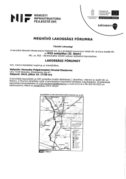 A Nemzeti Infrastrukt&uacute;ra Fejlesztő Zrt. megh&iacute;v&oacute;ja az M35