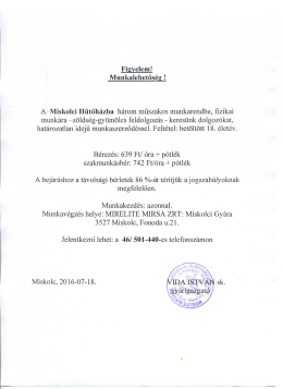 Munkalehetős&eacute;g