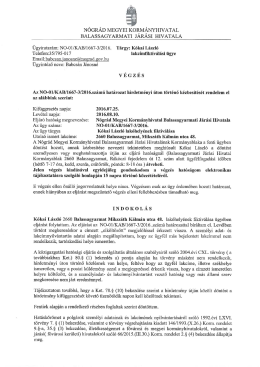 Page 1 NÓGRÁD MEGYEI KORMÁNYHIVATAL