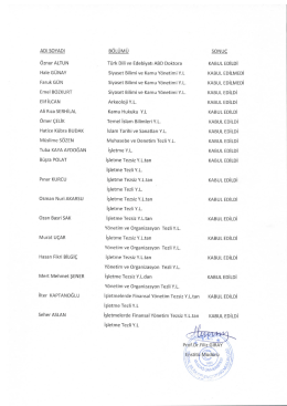 2016-2017 eğitim-öğretim yılı güz yarıyılı yatay geçiş başvuru