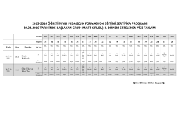 2015-2016 öğretim yılı pedagojik formasyon eğitimi sertifika