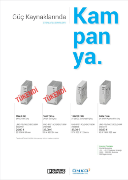 2016 Phoenix Contact G&uuml;&ccedil; Kaynağı Kampanyamız