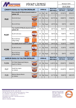 Fiyat Listesi
