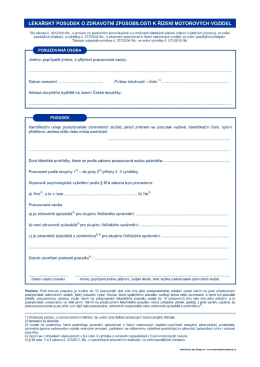 L&eacute;kařsk&yacute; posudek - Auto&scaron;kola Jan Duspiva
