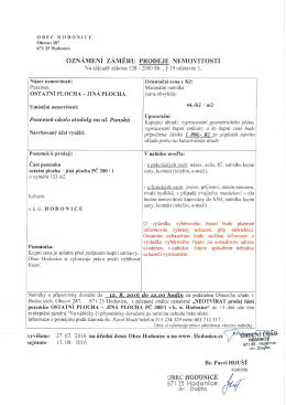 Page 1 O B E C H O D O N I C E Obecní 287 67 | 25 Hodonice