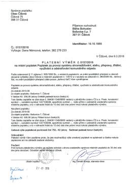 Platebn&iacute; v&yacute;měr