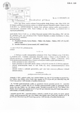 UD 113 - Exekuční příkaz