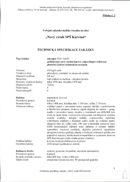Příloha č. 2 - Technická specifikace