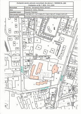 Město Krnov zveřejňuje z&aacute;měr bez&uacute;platn&eacute;ho převodu nemovitosti