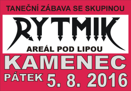 taneční zábava pro všechny generace 5. 8. 2016