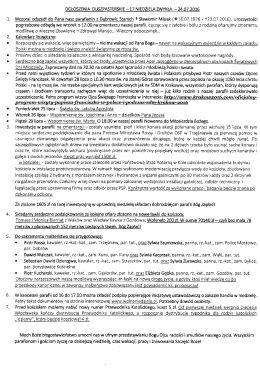 17 Niedziela Zwykła - parafiakoscielec.pl