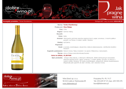 Szczegóły produktu | Tenta Chardonnay Dostępność