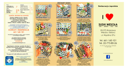 Menu Sushi Wesoła Otwórz