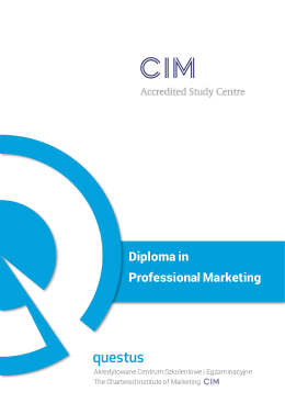 Diploma in Professional Marketing